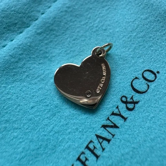 Tiffany & Co. Gold Heart Mom Charm with Diamond
